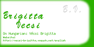 brigitta vecsi business card